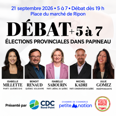 Affiche de débat des candidats 21 septembre