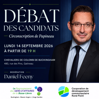 Affiche de débat des candidats